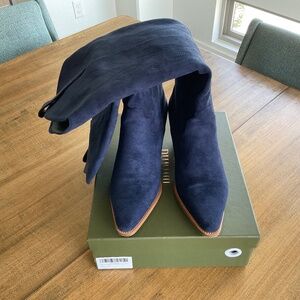 Iiimmu cowboy boots in blue suede